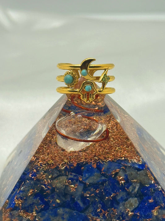 Celestial Harmony Adjustable Rings